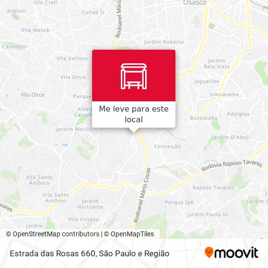 Estrada das Rosas 660 mapa