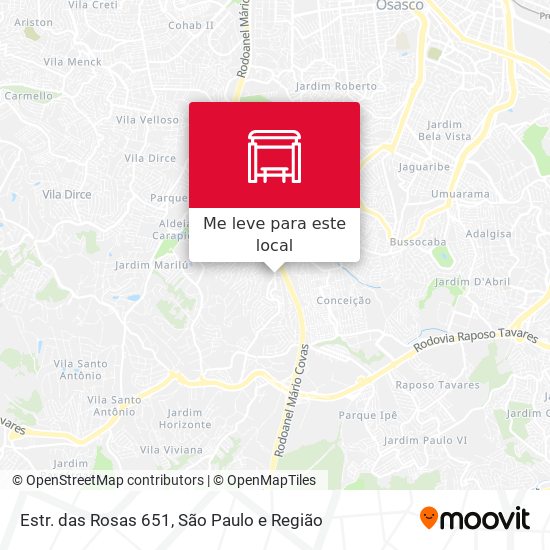 Estr. das Rosas 651 mapa
