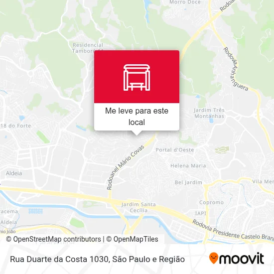 Rua Duarte da Costa 1030 mapa