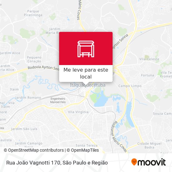 Rua João Vagnotti 170 mapa