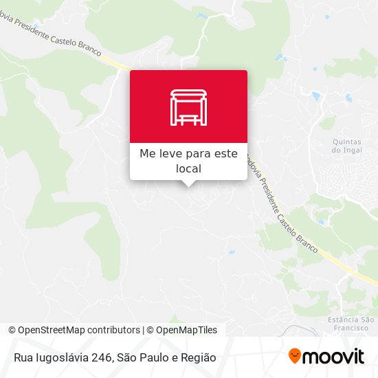 Rua Iugoslávia 246 mapa