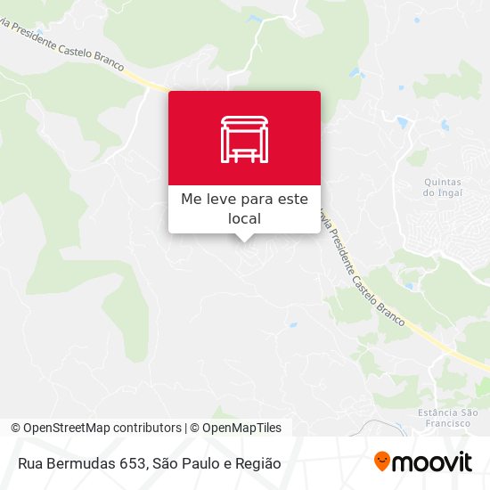 Rua Bermudas 653 mapa