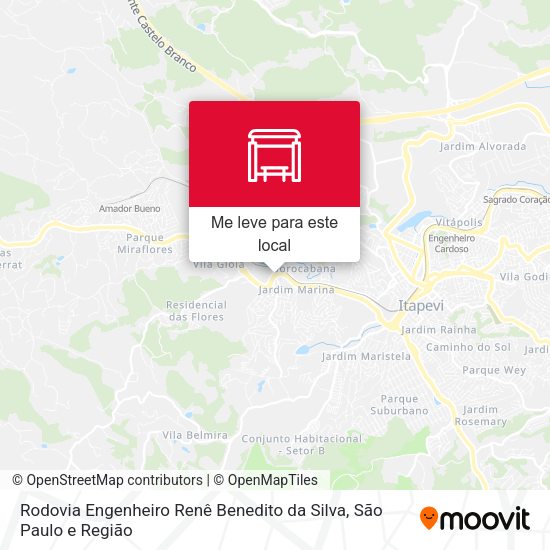 Rodovia Engenheiro Renê Benedito da Silva mapa