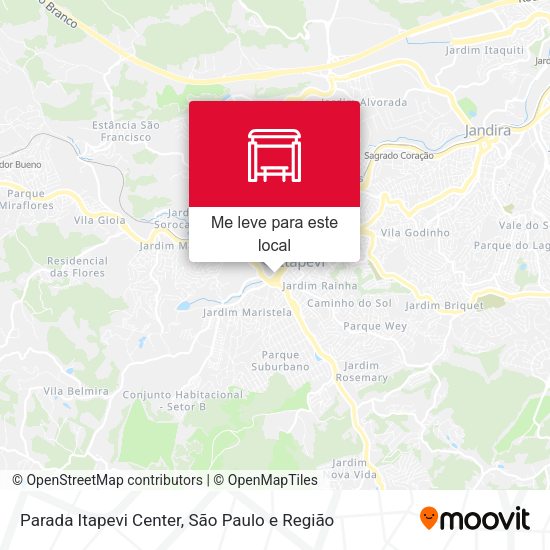 Parada Itapevi Center mapa