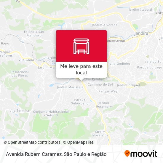 Avenida Rubem Caramez mapa