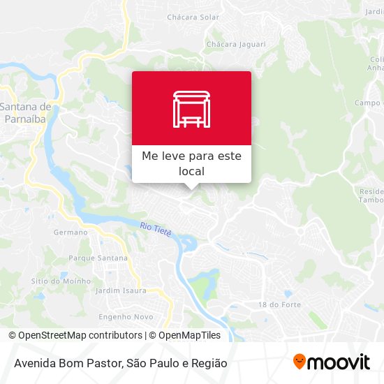 Avenida Bom Pastor mapa