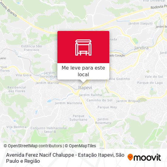 Avenida Ferez Nacif Chaluppe - Estação Itapevi mapa