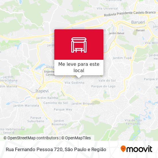 Rua Fernando Pessoa 720 mapa