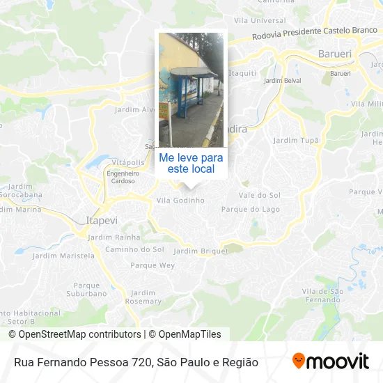 Rua Fernando Pessoa 720 mapa