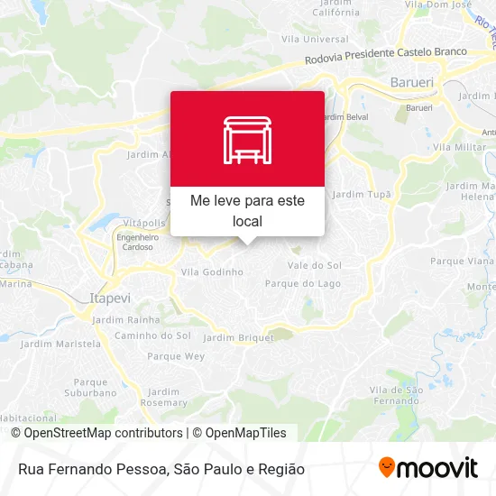 Rua Fernando Pessoa mapa