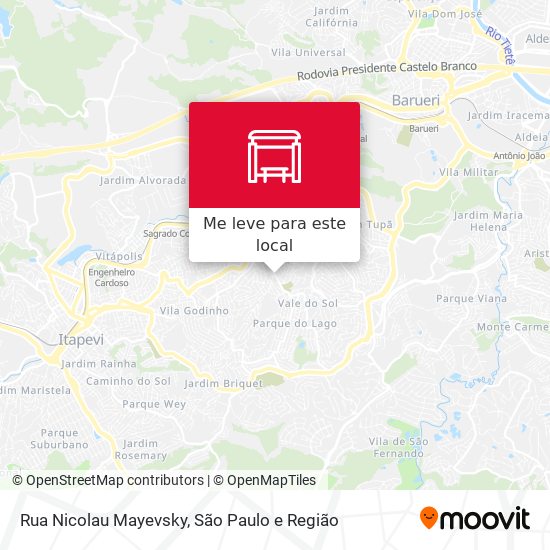 Rua Nicolau Mayevsky mapa