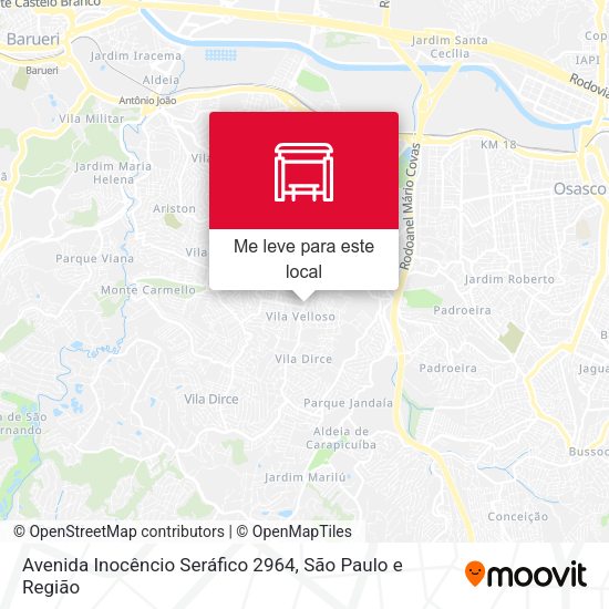 Avenida Inocêncio Seráfico 2964 mapa