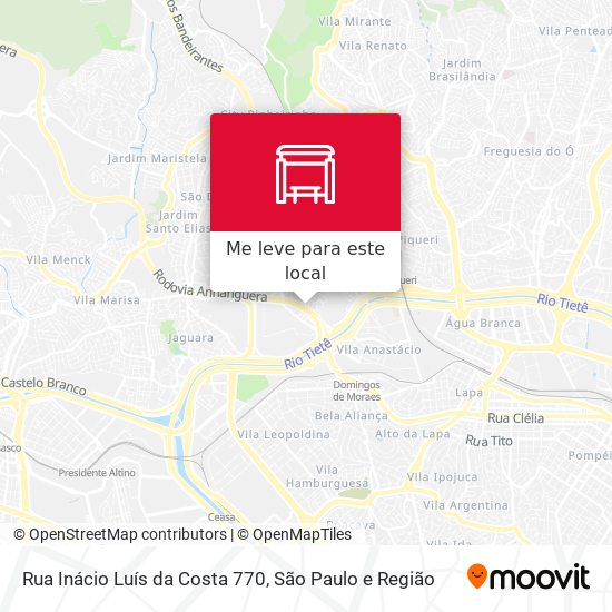 Rua Inácio Luís da Costa 770 mapa