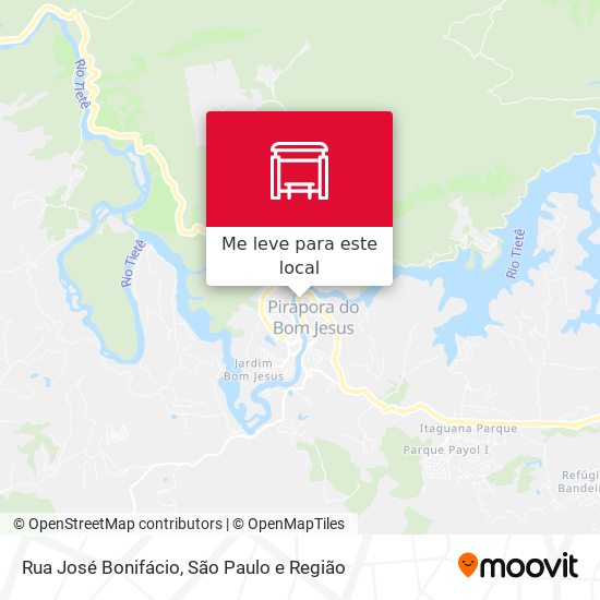 Rua José Bonifácio mapa