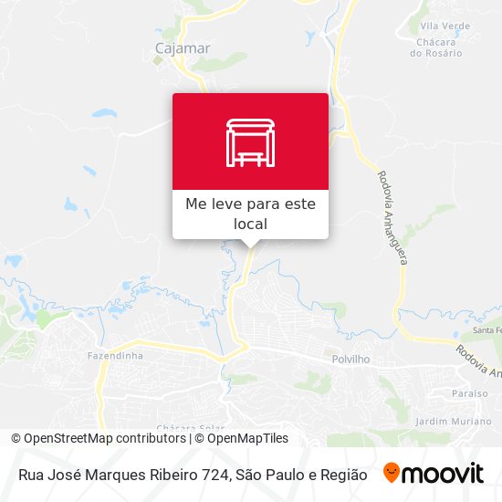 Rua José Marques Ribeiro 724 mapa