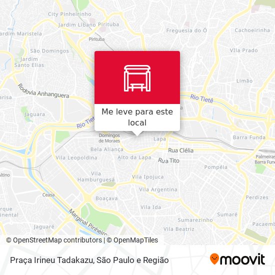 Praça Irineu Tadakazu mapa