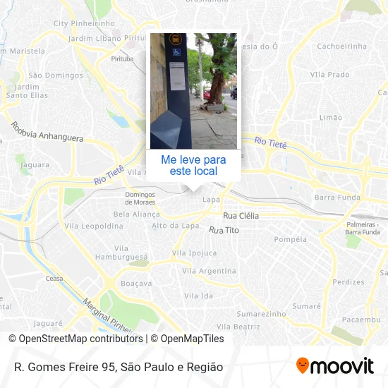 R. Gomes Freire 95 mapa