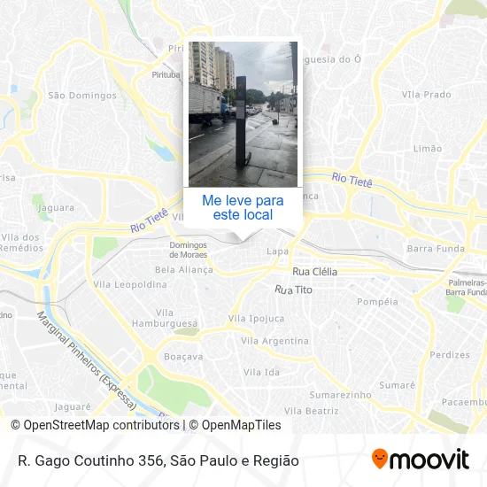 R. Gago Coutinho 356 mapa