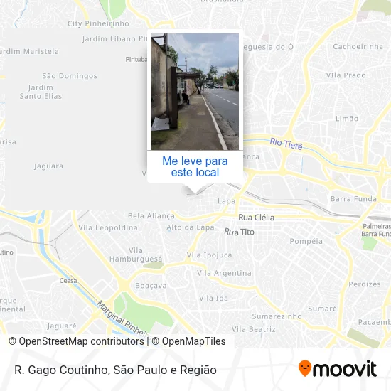 R. Gago Coutinho mapa