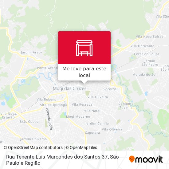 Rua Tenente Luís Marcondes dos Santos 37 mapa