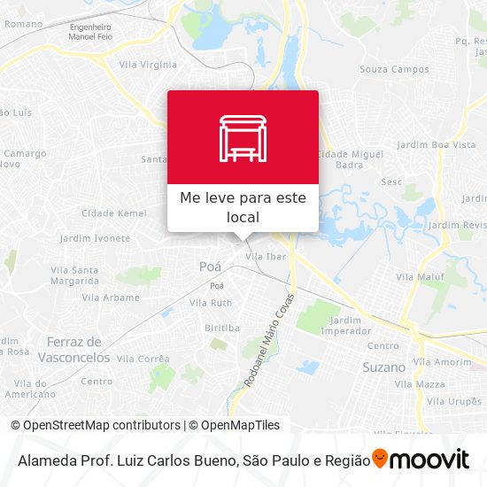 Alameda Prof. Luiz Carlos Bueno mapa