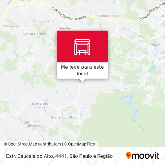 Estr. Caucaia do Alto, 4441 mapa
