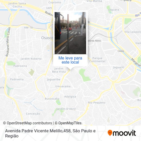 Avenida Padre Vicente Melillo,458 mapa