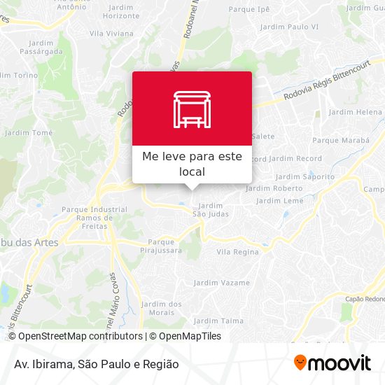 Av. Ibirama mapa