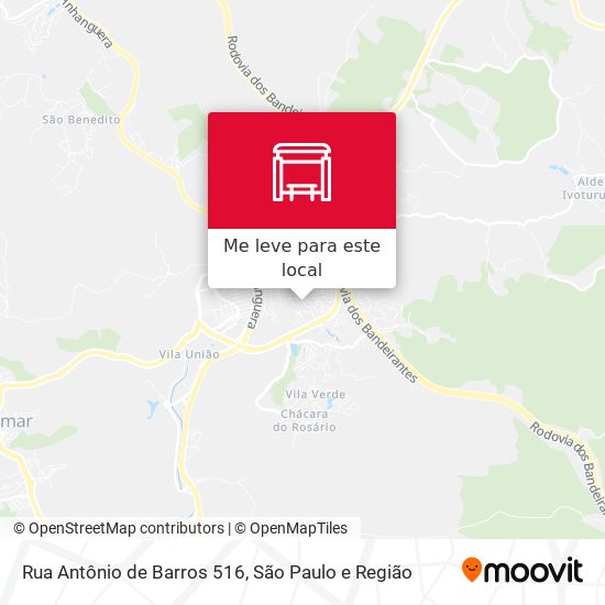 Rua Antônio de Barros 516 mapa