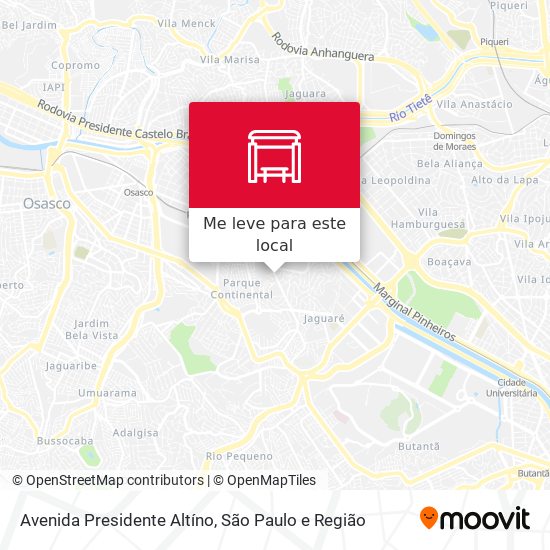 Avenida Presidente Altíno mapa