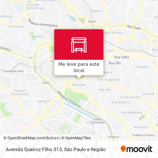 Avenida Queiroz Filho 313 mapa