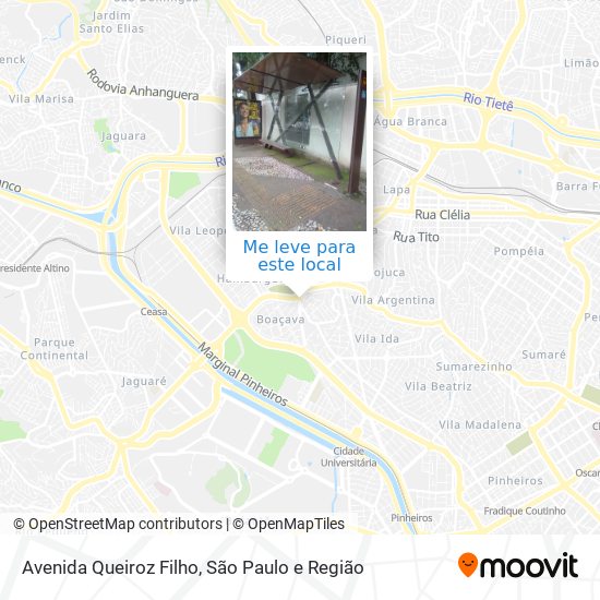Avenida Queiroz Filho mapa