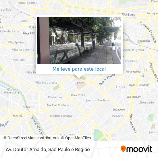 Av. Doutor Arnaldo mapa