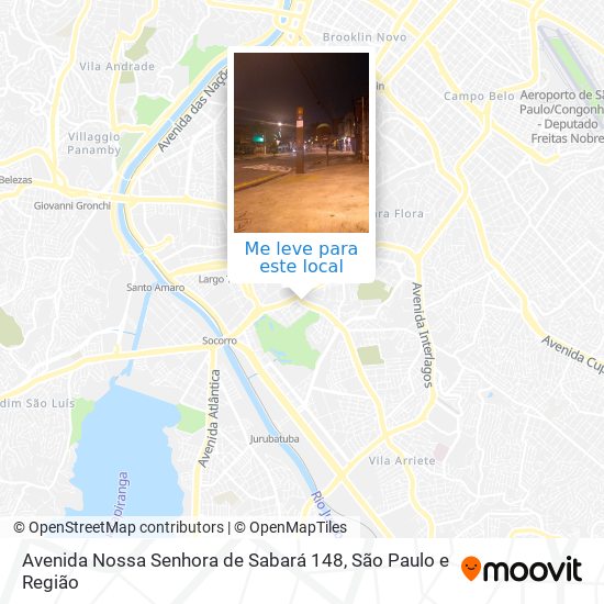 Avenida Nossa Senhora de Sabará 148 mapa