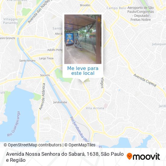 Avenida Nossa Senhora do Sabará, 1638 mapa