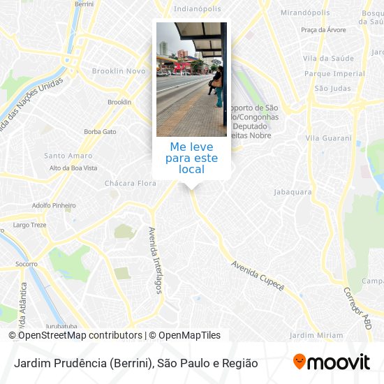 Jardim Prudência (Berrini) mapa