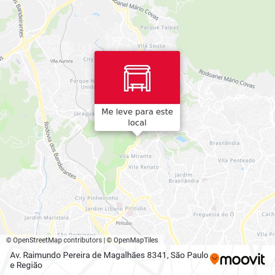 Av. Raimundo Pereira de Magalhães 8341 mapa