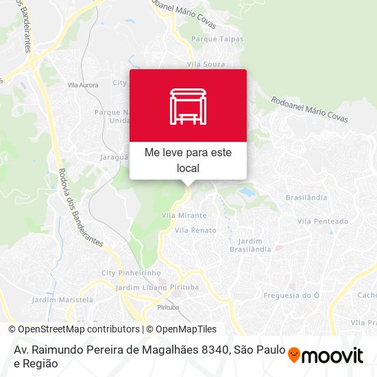 Av. Raimundo Pereira de Magalhães 8340 mapa
