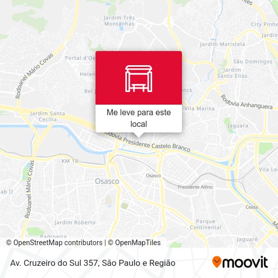 Av. Cruzeiro do Sul 357 mapa