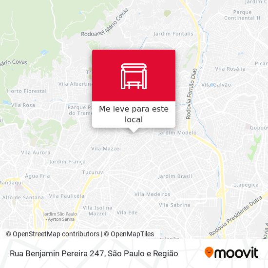 Rua Benjamin Pereira 247 mapa