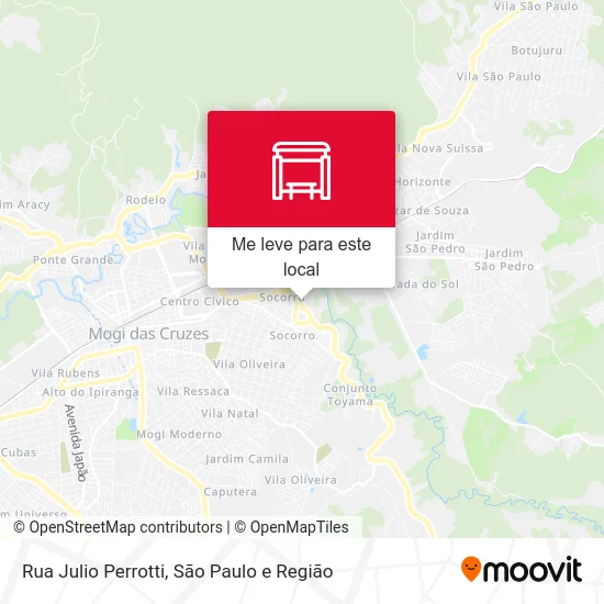 Rua Julio Perrotti mapa