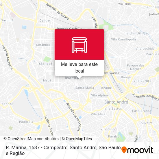 R. Marina, 1587 - Campestre, Santo André mapa
