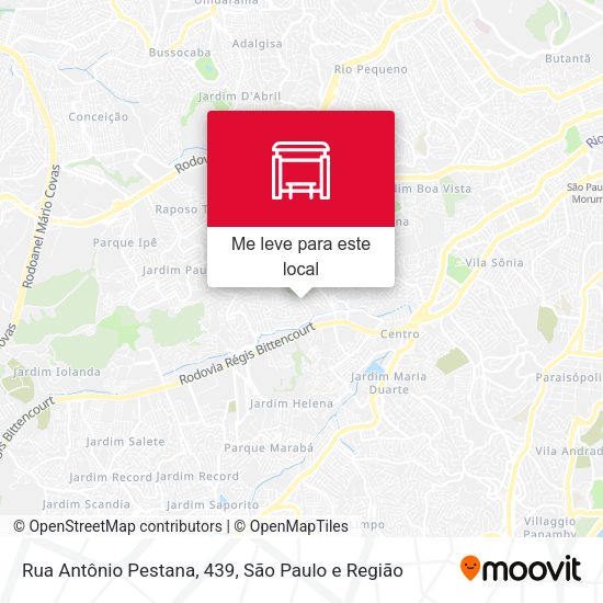 Rua Antônio Pestana, 439 mapa