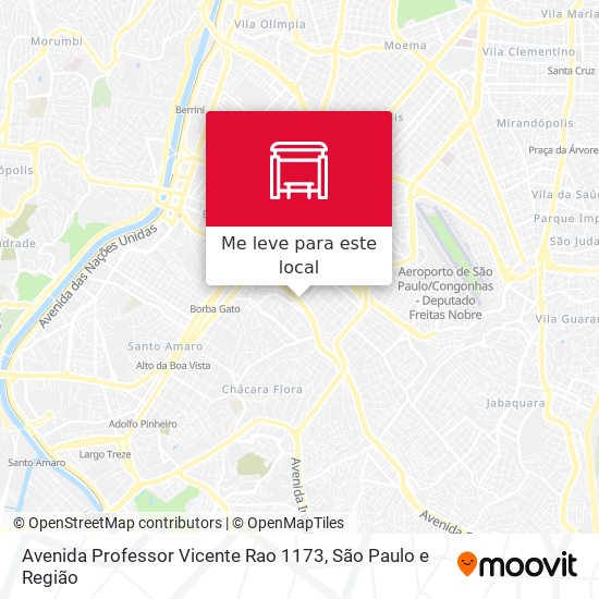 Avenida Professor Vicente Rao 1173 mapa