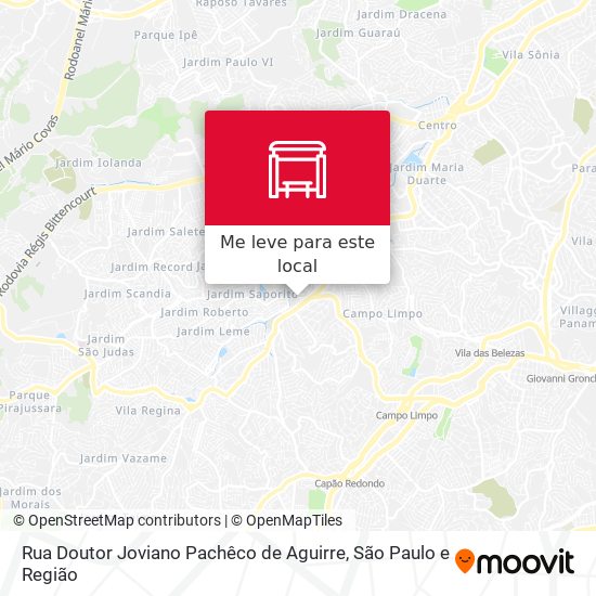 Rua Doutor Joviano Pachêco de Aguirre mapa