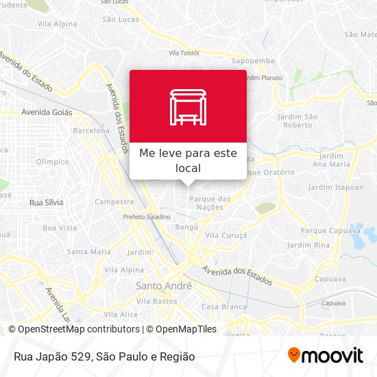 Rua Japão 529 mapa
