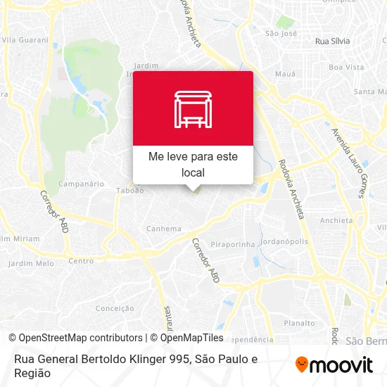 Rua General Bertoldo Klinger 995 mapa