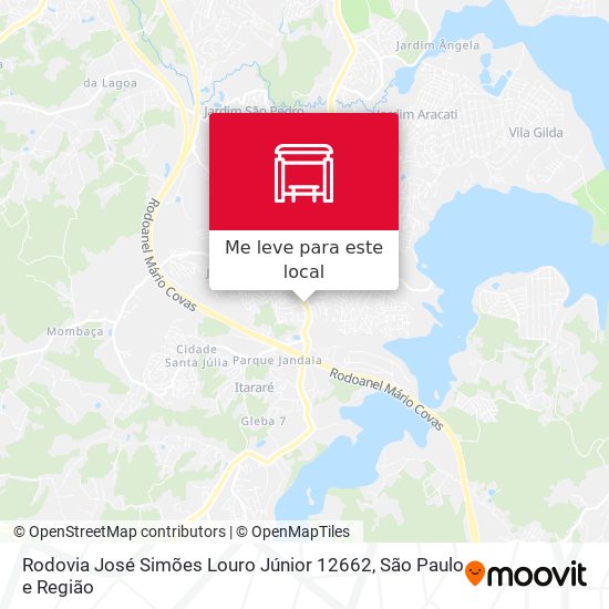 Rodovia José Simões Louro Júnior 12662 mapa