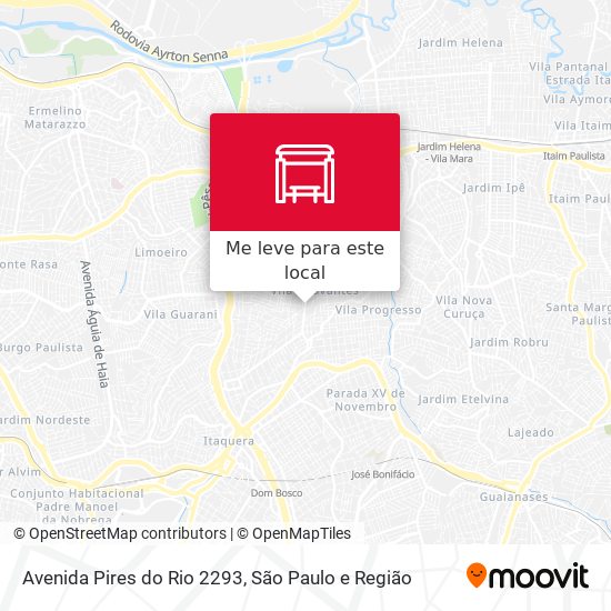 Avenida Pires do Rio 2293 mapa