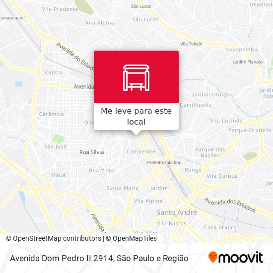 Avenida Dom Pedro II 2914 mapa